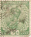 Antiguo Sello Inglaterra India Postage Revenue Half 1/2 Anna 0