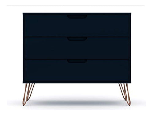 Manhattan Comfort Rockefeller Mid-Century Modern Bedroom Dresser 0