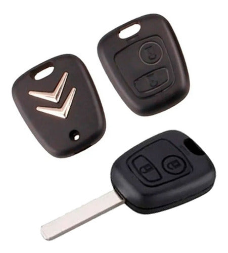 Citroën Key Case C3 2 Buttons B08A 5