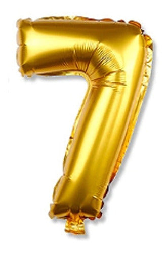 Giant Gold Metallic Number Balloon 70cm 30 Inches Belgrano Unit 20