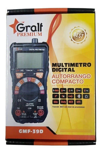Gralf Premium GMF-39D Digital Multimeter Tester - Professional Grade 6