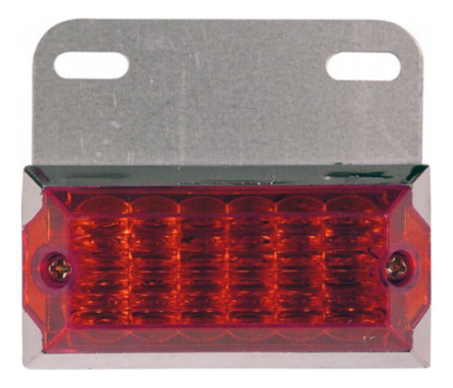 Faro Lateral/techo Para Camion 24v 12 Leds Rojo 0