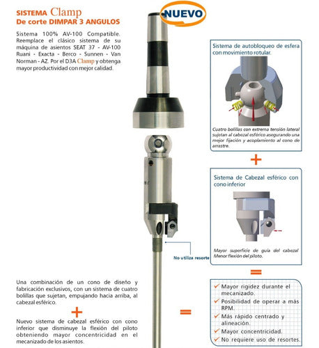 DIMPAR Porta Insertos Tipo Newen Asientos De Valvulas 18 A 30 000 3