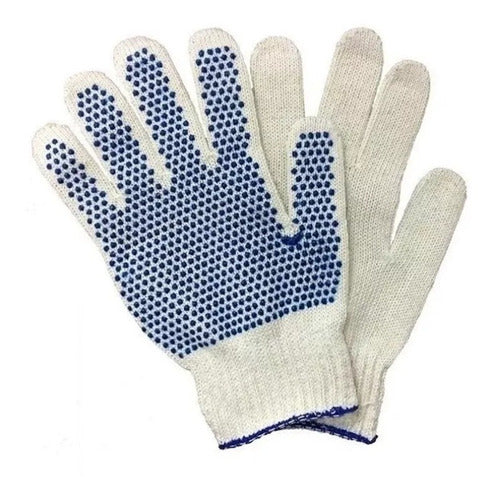 Fiemo Fundas 12 Pairs of Reinforced Dotted Work Gloves 1