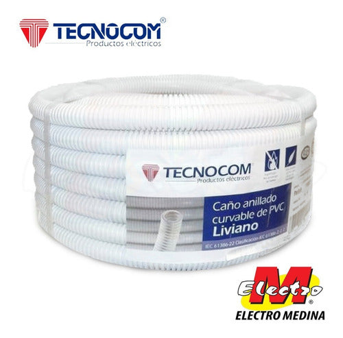 Pack X 5 Corrugado Blanco 1  25 Mts Tecnocom Electro Medina 0