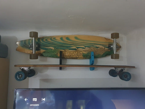 MAV Soporte Pared Longboard Skate Doble 2