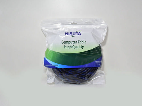 Nisuta HDMI Cable 10m V1.4 with Filters 1080p Cloth Mesh 2