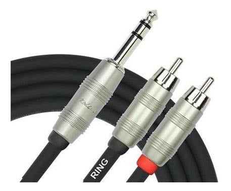 Kirlin Audio Cable RCA to TRS Plug Y-344 04ft 2