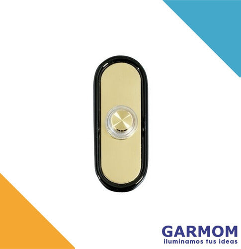 Friedland Garmom Illuminated Doorbell Push Button D639 - Brass Construction 1