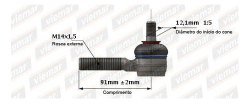 Viemar Kit Extremos for Peugeot Partner / 504 / 505 / 306 / Berlingo 1