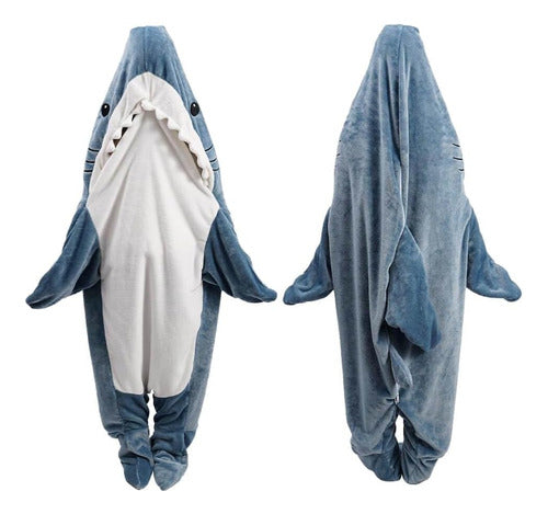 Manta Wearable Shark Suave Y Cálida Para Dormir, Talla Única 0