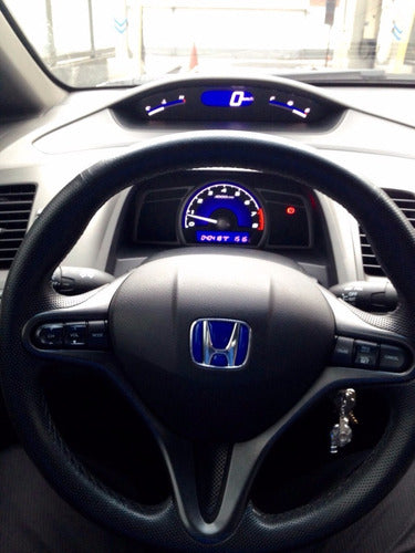 Aplique Emblema Honda Azul Resinado Para Volante Civic 2