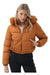 Premium Campera Puffer Con Piel Buena Comodidad Excelente Diseño 0