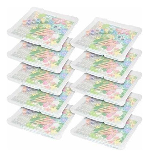 SKIPER URUGUAY Slim Object Storage Case Pack of 10 Transparent Units 0