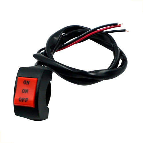 TECH MOTORBIKES Universal On Off High Low Command Key Button for Handlebar 0