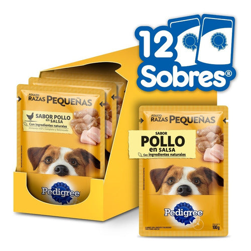 Pedigree Wet Food Pouch for Small Breeds Chicken 12 Pack 0