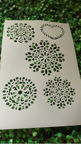 Stencil Mandala 5 Modelos 1