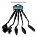 Set 5 Utensilios Nylon Espátula Cucharon Para Ceramic Teflon 4