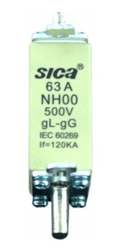 Sica Fusible / Cartucho Nh00 63A 500V 0