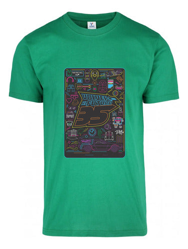 Memo Estampados Volver Al Futuro Neon T-Shirt 3