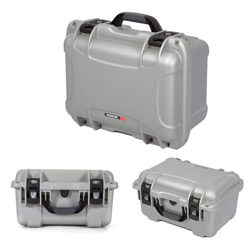 Nanuk 918 Waterproof Hard Case Empty Silver Camera 1