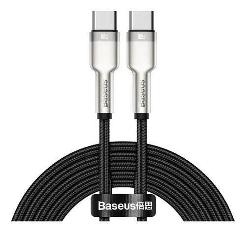 Baseus 2m USB C/USB C Fast Charging 100W Cable 0