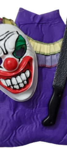 Killer Clown Costume Set with Accessories - Halloween 2