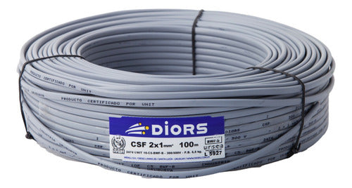 Electro Uruguay Cable Superplástico Gris - 2 X 2 0