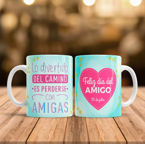 Dia Del Amigo 15 Diseños Plantillas + 15 Mockups Tazas 6