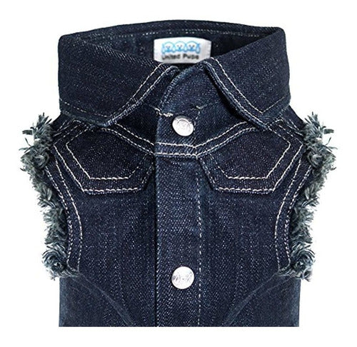 Moda Jean Jacket Para Perros De United Pups 3