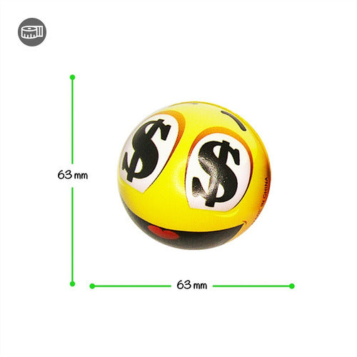 12 Pelotas Emoticones  6 Variedades  63mm Excelente Producto 1