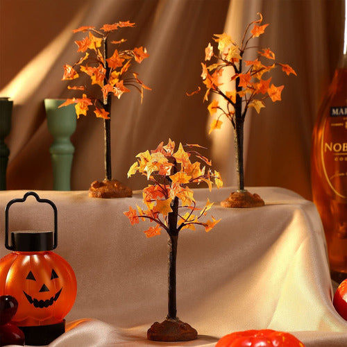 Mtlee Autumn Maple Tree Artificial, 3 Piece Set 6