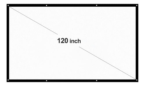 Tela De Projetor: Projetor 16:9 Para Ambientes Externos De 1 0