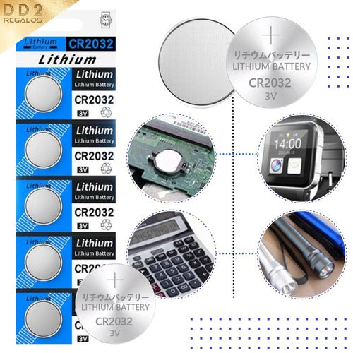 Lithium CR2032 X5u Lithium 3V Battery Pack 1