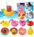 Set of 12 Inflatable Drink Holders for Pool Various Designs 4