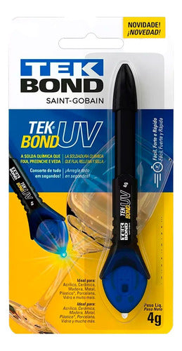 Cola Uv Tek Bond - Caneta 4g - Celular Artesanato Modelismo 0