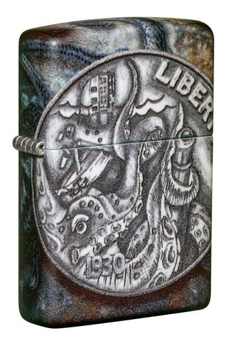 Zippo Pirate Coin Design Original Garantia 29161 0