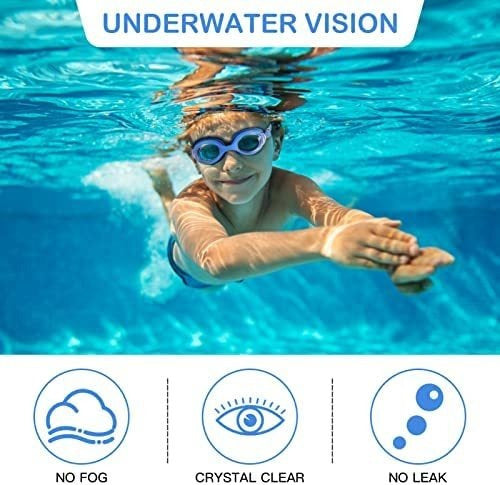 RTWAW Unisex Swimming Goggles - Blue 2