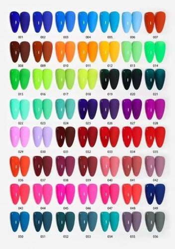 Kit of 12 Navi Semi-Permanent Gel Nail Polish Base Top 10ml UV LED Gel 2