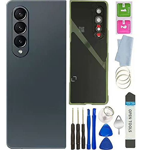 Samsung Z Fold 4 Back Glass Cover Replacement - Green 0