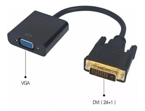 Intco DVI-D 24+1 Male to VGA Female Converter 09-020 1