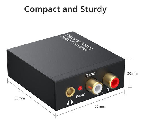 Rybozen Digital to Analog Audio Converter - DAC 192kHz 24 Bits 2