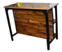 Kitchen Island Bar All-Wood Industrial Style 2