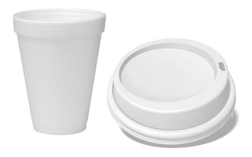 FNR Disposable Thermal Cups with Lid Spout 240cc x100pcs 0