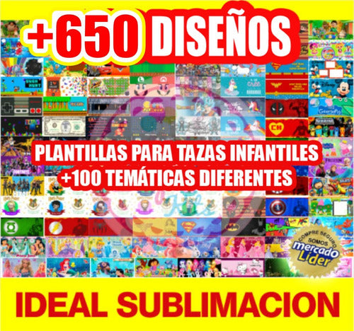 Imprimi Kits Plantillas Tazas Infantiles Dia Del Niño Para Sublimar 5