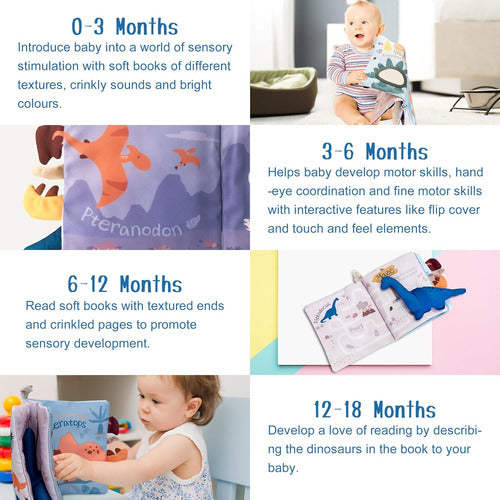 Richgv Soft Books for Babies 0 3 6 12 Months 3D Touch & Feel Books 4