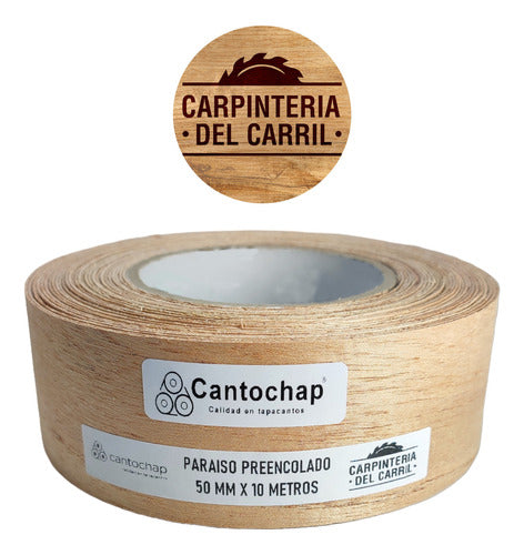 Cantochap Tapacanto Madera 50 Mm X 10 M Paraiso Preencolado 0