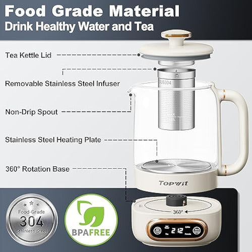 Topwit Tetera Eléctrica, 11 Controles De 4