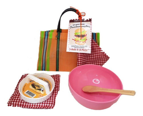 Kit Para Hacer Hamburguesas Infantil Rosa/violeta 1