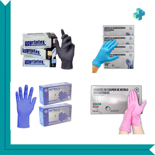 Black Nitrile Gloves x500 Units Size L M S XS and XL 111